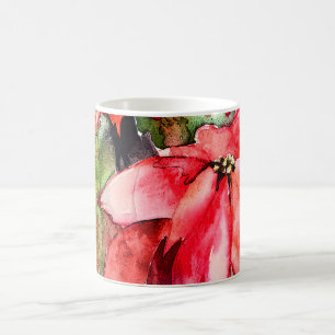 Tasse de Noël de 3 poinsettias