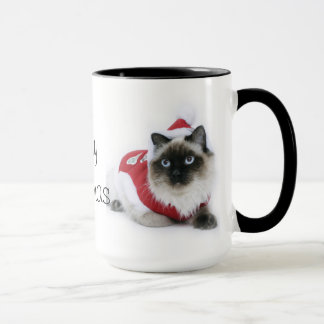 Tasse de Noël de chat de Ragdoll