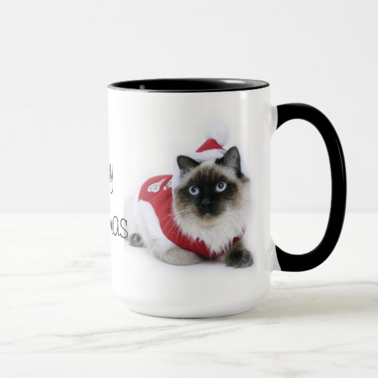 Tasse de Noël de chat de Ragdoll (Droite)