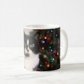 Tasse de Noël de chat de smoking (Devant droit)