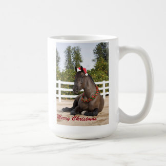 Tasse de Noël de cheval de trait