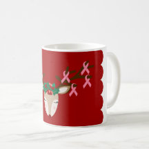 Tasse de Noël de conscience de cancer du sein
