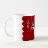 Tasse de Noël de conscience de cancer du sein (Gauche)