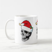 Tasse de Noël de crâne de Père Noël (Gauche)