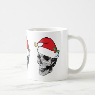 Tasse de Noël de crâne de Père Noël