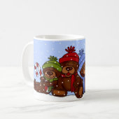 tasse de Noël de famille de 4 ours (Devant gauche)