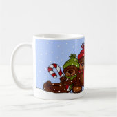 tasse de Noël de famille de 4 ours (Gauche)