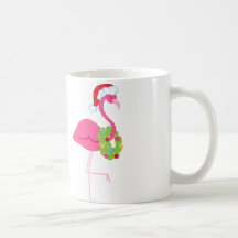 Tasse de Noël de Flamant rose