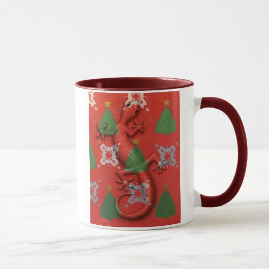 Tasse de Noël de Gecko (Droite)