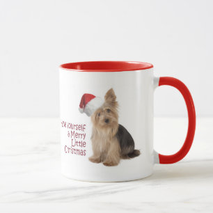 Tasse de Noël de Père Noël Yorkie
