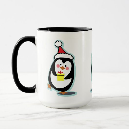 Tasse de Noël de pingouin - pingouins (Gauche)