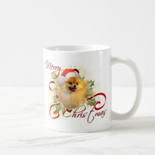Tasse de Noël de Pomeranian