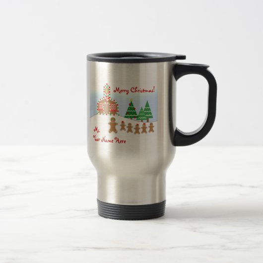 Tasse de Noël de professeur - scène de pain (Droit)