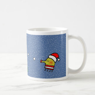 Tasse de Noël de saut de griffonnage