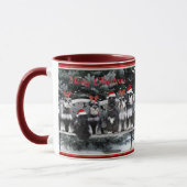 Tasse de Noël de Schnauzer (Gauche)