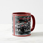 Tasse de Noël de Schnauzer (Devant droit)