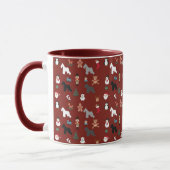 Tasse de Noël de Schnauzer (Gauche)