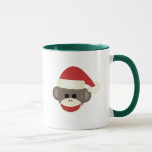 Tasse de Noël de singe de chaussette de Père No