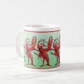 Tasse de Noël d'écrevisses de danse (Devant gauche)