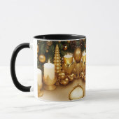 Tasse de Noël des Fêtes en Or (Gauche)