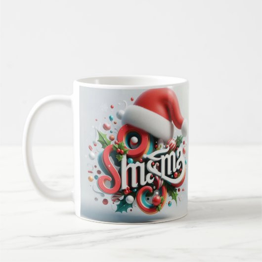 Tasse de Noël design Festif Design (Gauche)