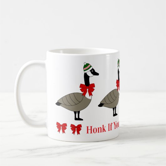 Tasse de Noël d'oies canadiennes (Gauche)