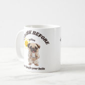 Tasse de Noël drôle de chien – Pas d'aboiement ava (Devant gauche)