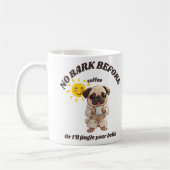 Tasse de Noël drôle de chien – Pas d'aboiement ava (Gauche)