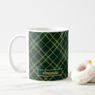 Tasse de Noël Emerald Luxe Tartan