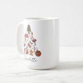 Tasse de Noël en forme d'arbre, tasse de Noël pers (Devant gauche)