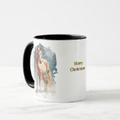 Tasse de Noël équestre pour café (Devant gauche)