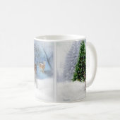 Tasse de Noël Forêt Paisible avec Cerfs (Devant droit)