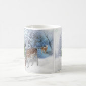 Tasse de Noël Forêt Paisible avec Cerfs (Centre)