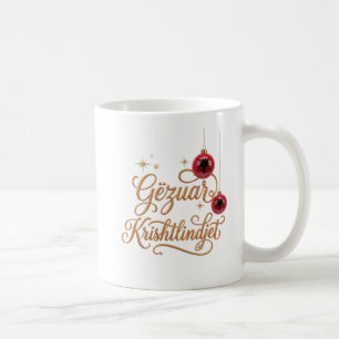 Tasse de Noël Gëzuar Krishtlindjet albanaise