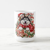 Tasse de Noël Husky Deck the Paws (Centre)