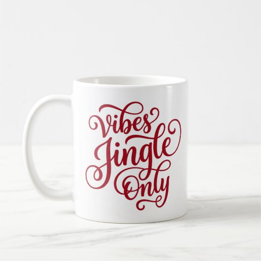 Tasse de Noël Jingle Vibes Only Festive (Gauche)