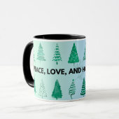 Tasse de Noël Joie Paix Vacances (Devant gauche)