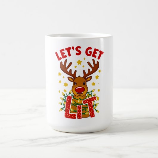 Tasse de Noël Let's Get Lit (Centre)