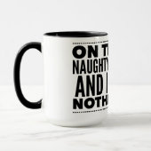 Tasse de Noël Liste des Vilains (Gauche)