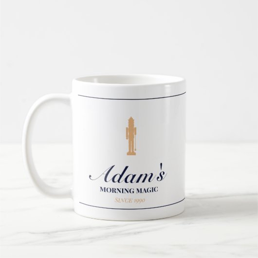 Tasse de Noël minimaliste élégante personnalisée (Gauche)