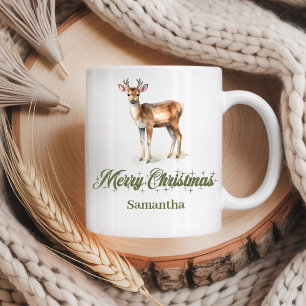 Tasse de Noël personnalisée minimaliste Cadeau