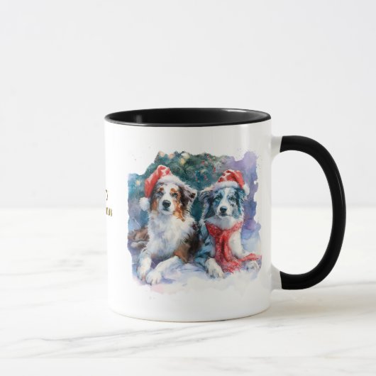Tasse de Noël pour Amoureux des Chiens (Droite)