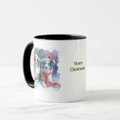 Tasse de Noël pour Amoureux des Chiens (Devant gauche)