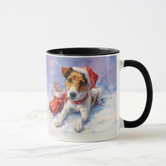 Tasse de Noël pour Amoureux des Chiens (Droite)