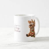 Tasse de Noël pour biscuits au renne (Devant droit)