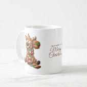 Tasse de Noël pour biscuits au renne (Devant gauche)