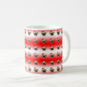 Tasse de Noël Pug (Devant droit)