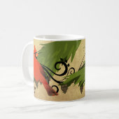 Tasse de Noël Vacances Oiseau Cardinal Rouge (Devant gauche)