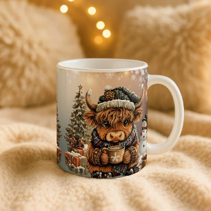 Tasse de Noël Vache des Highlands