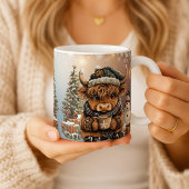 Tasse de Noël Vache des Highlands